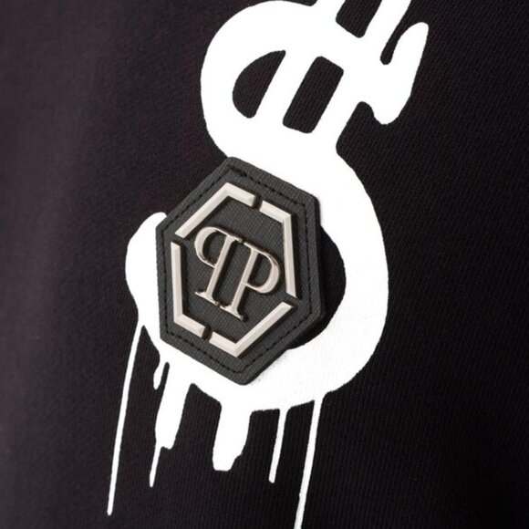 PHILIPP PLEIN x Alec Monopoly Sweatshirt round neck LS "Dollar fly" - Picture 4 of 12